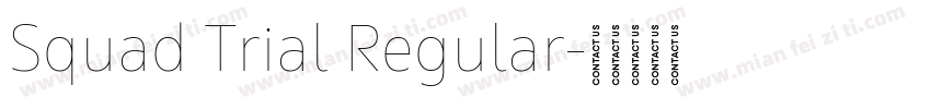 Squad Trial Regular字体转换